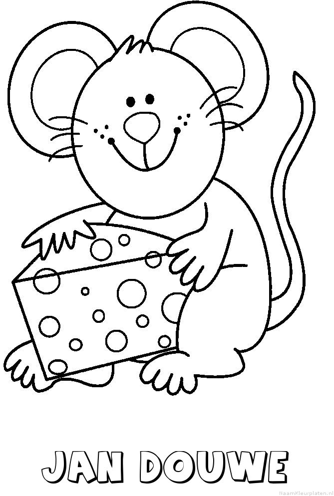 Jan douwe muis kaas kleurplaat